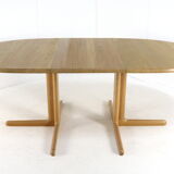 Juul Kristensen for JK Møbler oval oak extendable dining table 'Nakskov'