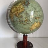 Vintage 1950 German Columbus World Map Globe - 53 cm