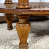 Small Beech Drum Table, Louis XVI style – 1920