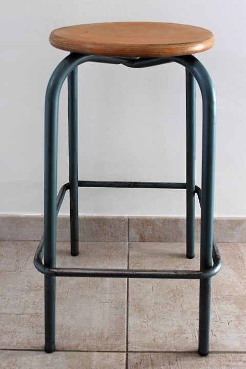 Pair of high industrial stools