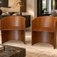 Pair of KANU 296 armchairs – Konstantin Grcic for Cassina – Walnut