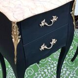 Pair of black bedside tables