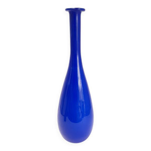 Grand vase bouteille - bleu
