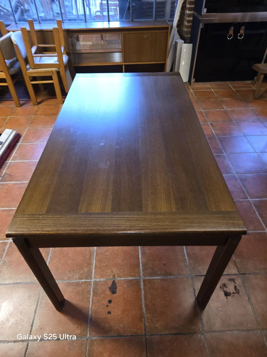 Scandinavian extendable oak table from the 1960s.