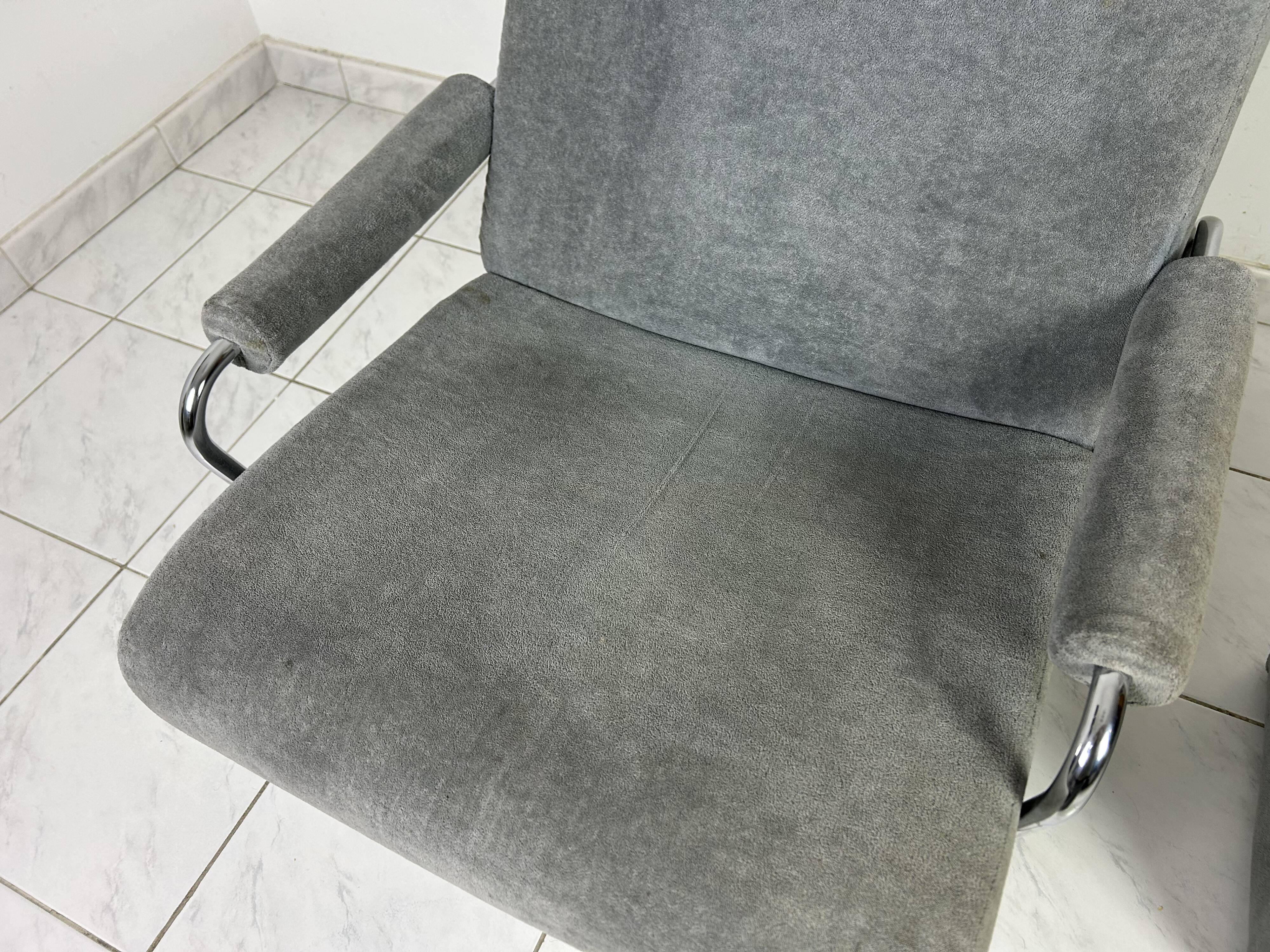 Vintage Gelderland swivel armchair with ottoman Jan des Bouvrie