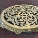 Old brass flat rest