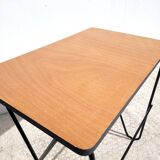 Refurbished vintage hairpin legs side table