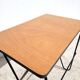 Refurbished vintage hairpin legs side table