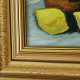 Original European still life oil on panel painting by Hans Haussdal