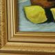 Original European still life in oil on panel by Hans Haussdal.