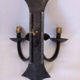 3 vintage iron wall lights/ Medieval/ Castle