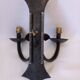 3 vintage iron wall lights/ Medieval/ Castle