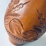 Bohemian vase in glazed clay