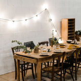 Armchairs / chairs in black skaï "emelinne"