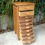 Multi-drawer antique oak craft furniture