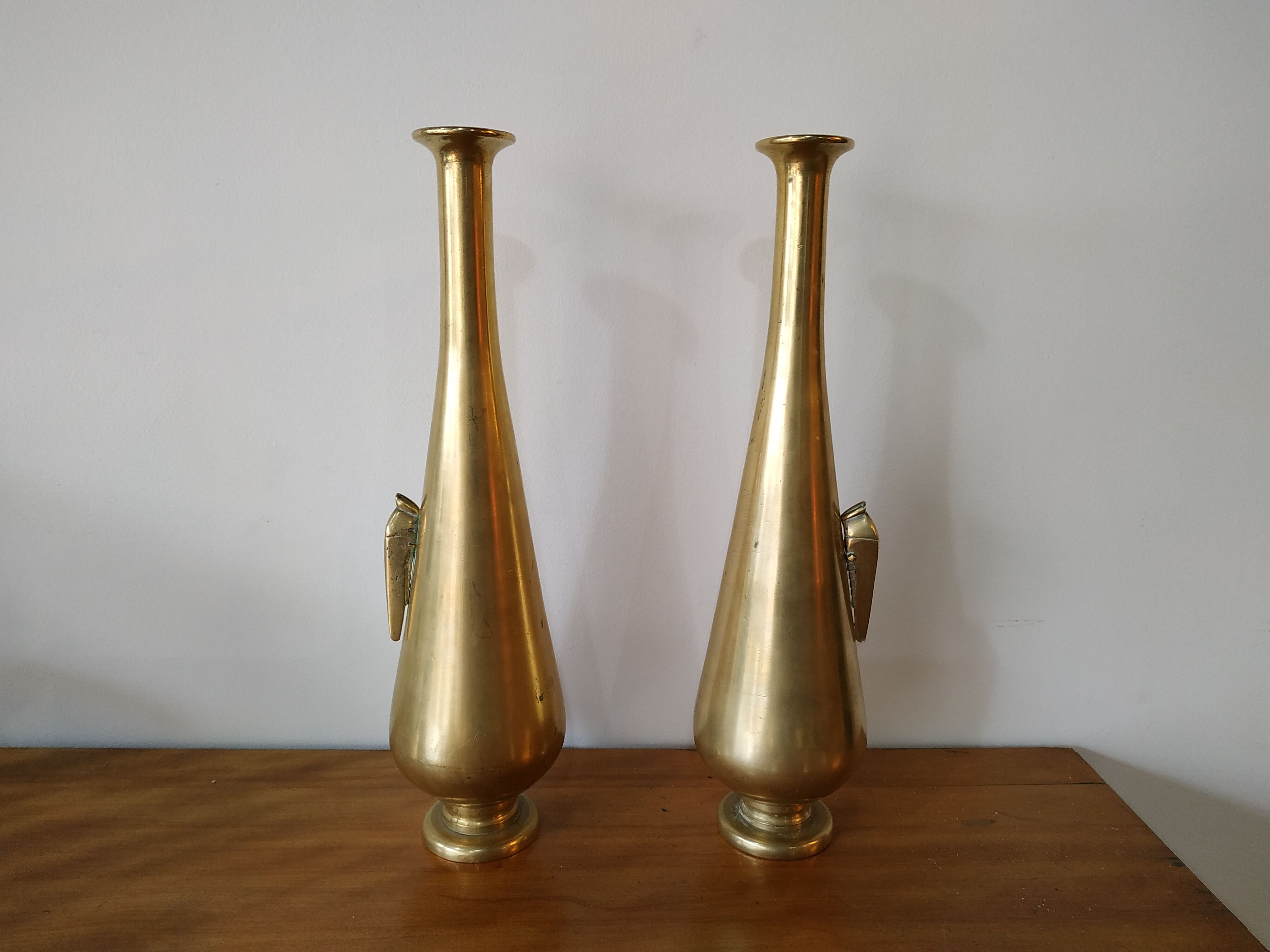 Pair of Indochinese bronze vases