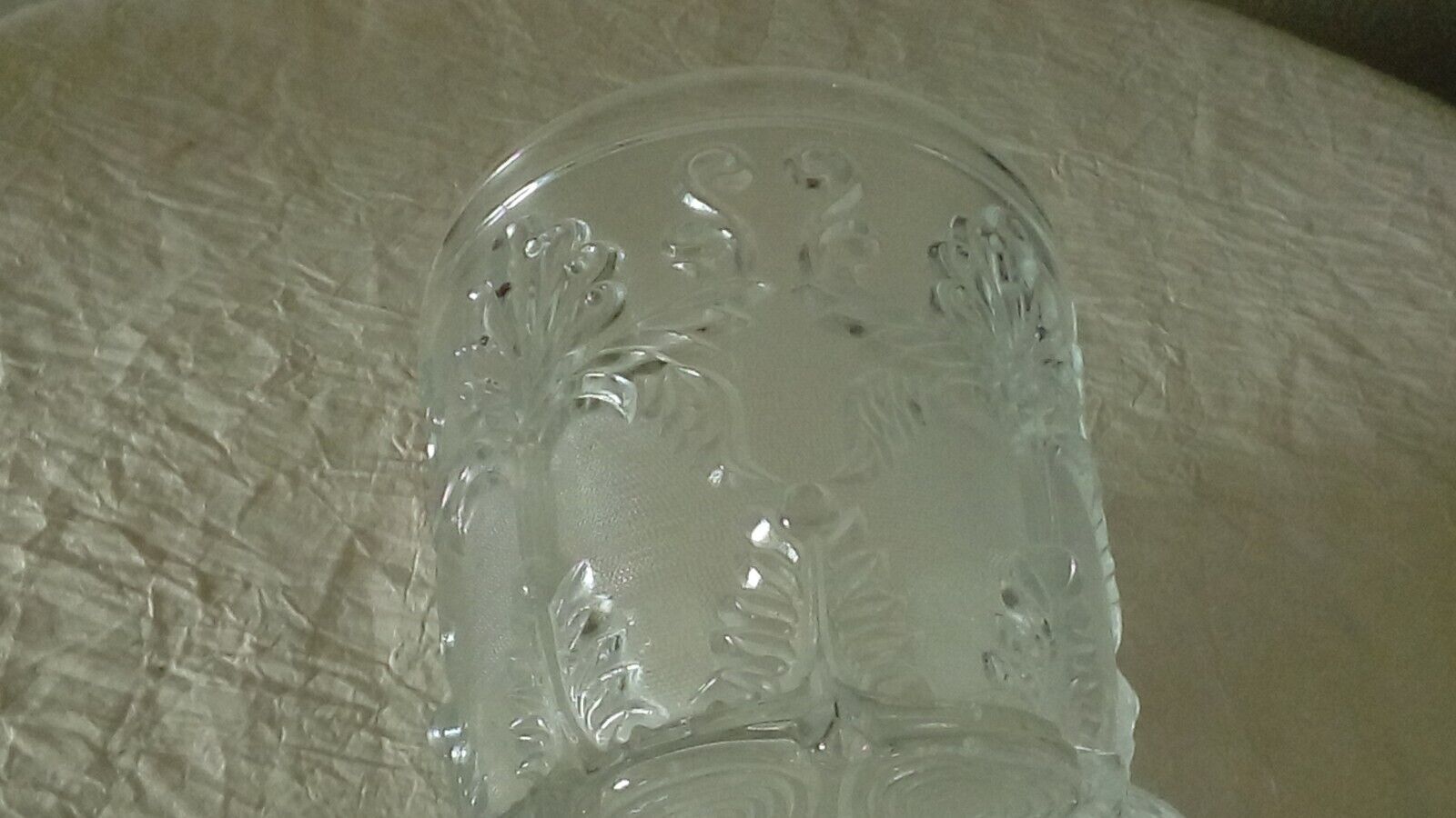 Vase à violette en cristal taillé époque Charles X 19ème