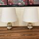 Pair of ceramic lamps "1950s scandinavian design".