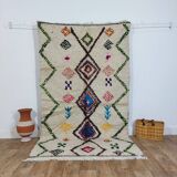 Handmade wool Berber rug 242 X 138 CM