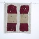 Wine Color Vintage Textile Wall Hanging, Handwoven Tapestry, 106x116 Cm