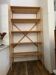 Vintage beige pine high bookshelf - Open shelf Hungary, 1980s