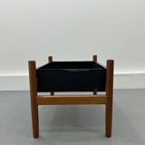 Vintage danishs modern modern teak, brass planter/ flower box/pot plant stand 1960s