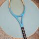 Vintage blue wooden racket