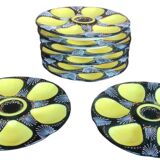 8 assiettes à huîtres HB Quimper