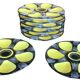 8 HB Quimper oyster plates
