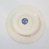 Compotier or cake display in earthenware by E. Bourgeois, iron earth. Cake stand.