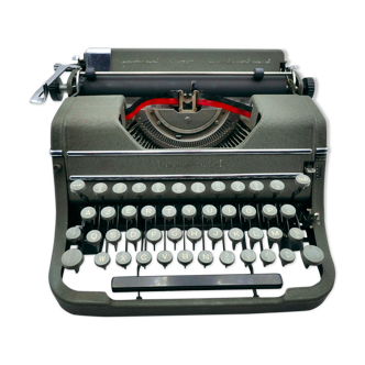Machine à écrire Underwood Champion verte USA révisée ruban neuf 1948