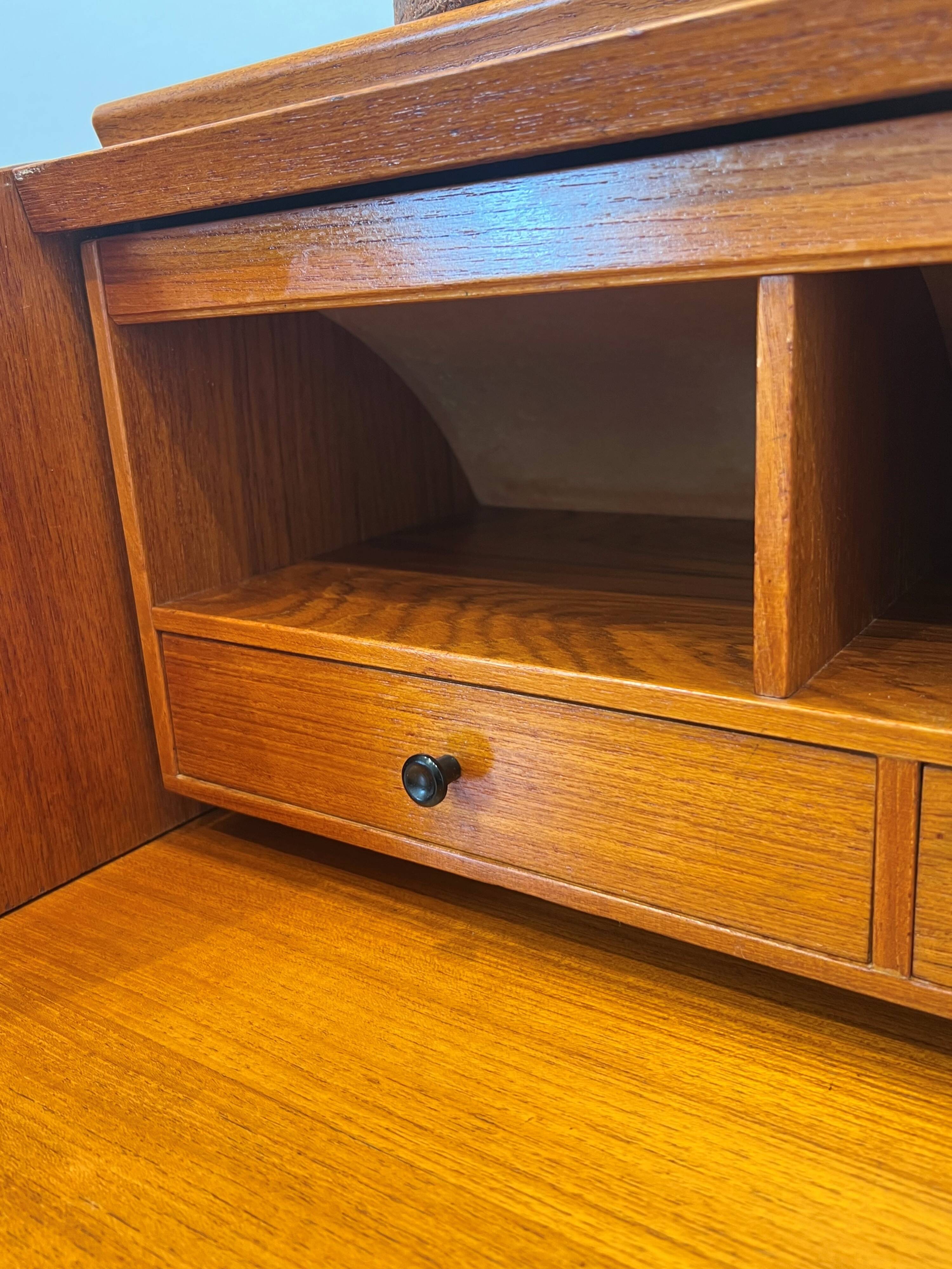 Rare Scandinavian curved secretary from Sweden.