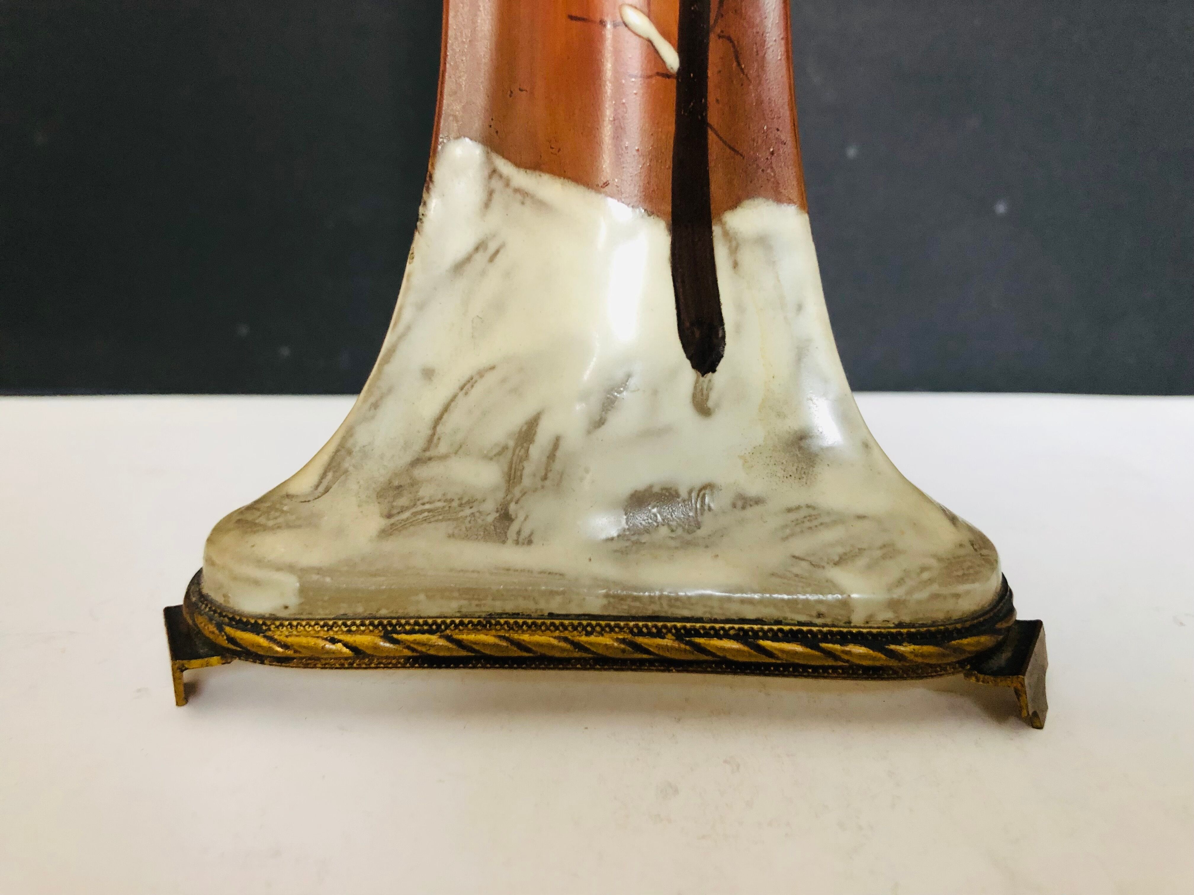 Art Nouveau vase in enamelled glass