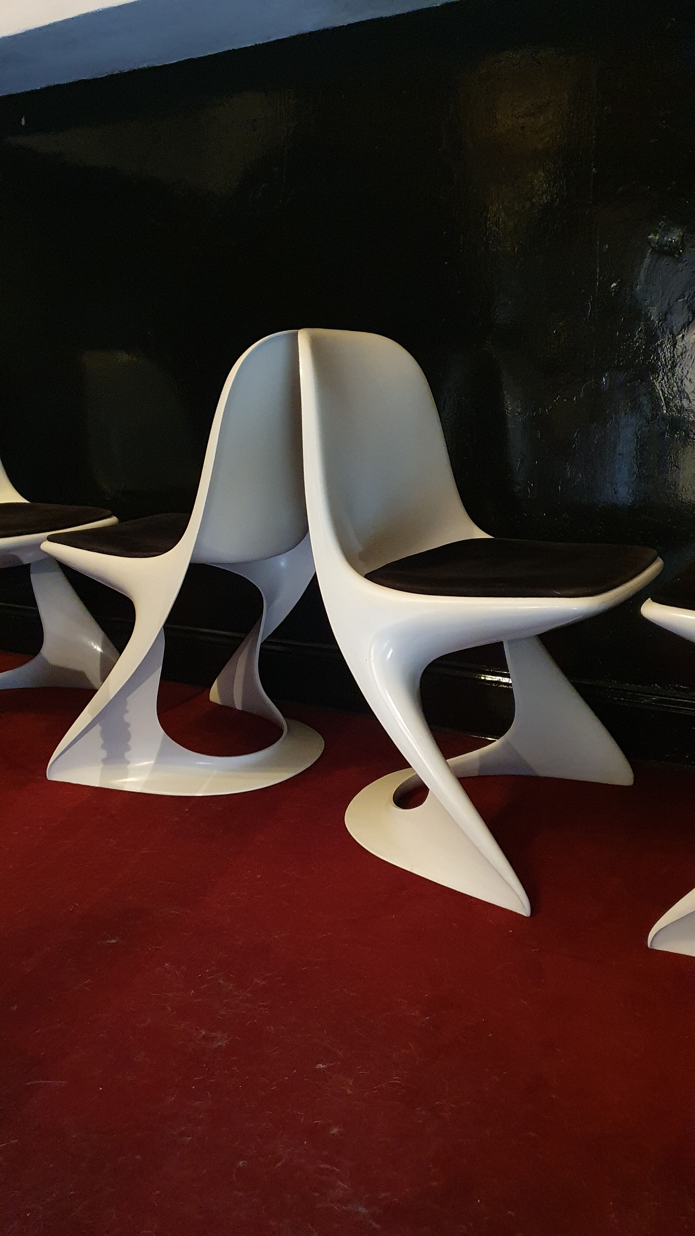Lot 4 chaises casala vintage par Alexander Begge 1ère édition