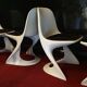 Lot 4 chaises casala vintage par Alexander Begge 1ère édition