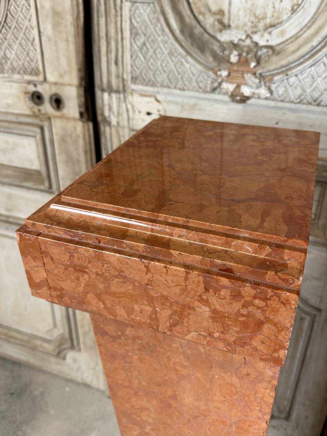 Pair of 20th century marble columns