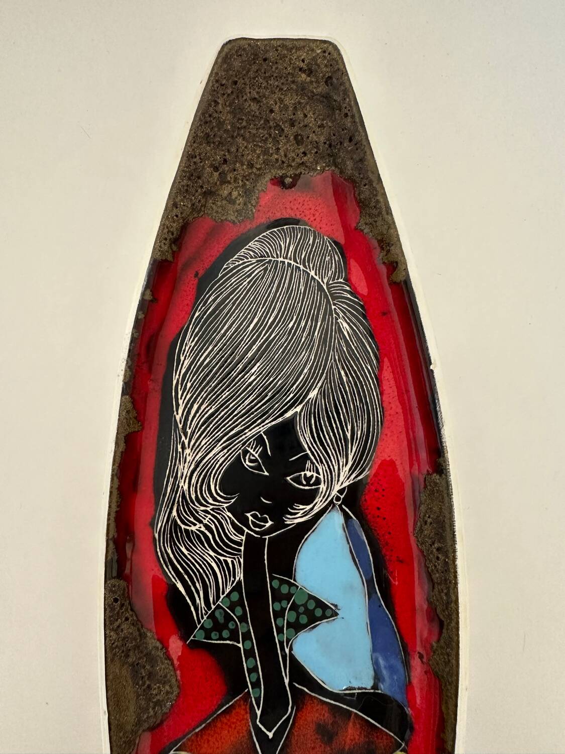 Vintage Italian ceramic pocket tray