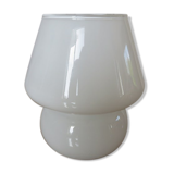 Lamp " mushroom " in white opaline 80s