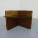 Italian Rosewood and Glass Coffee Table, 1960s