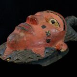 African Art - Authentic Baoulé Protective Passport Mask - 27 cm
