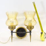 Double wall sconce | Midcentury Ialian design | Gio Ponti | vintage 50's
