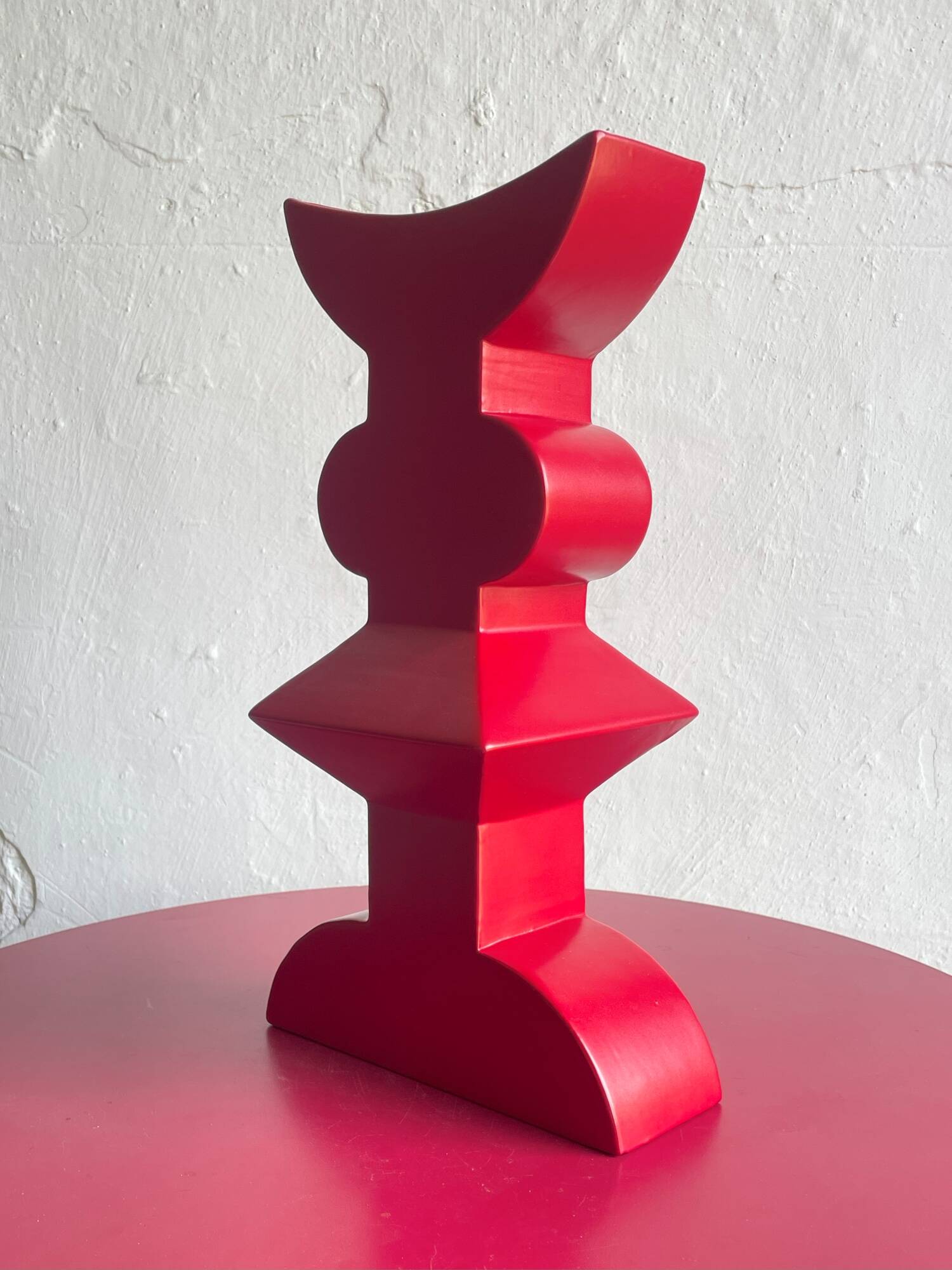 Vase en céramique de style Memphis « Totem » par Florio Keramia années 1990