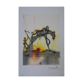 Salvador Dali: Horses, The Work Horse - Signed Lithograph