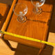 Lot table gigogne en bois vintage