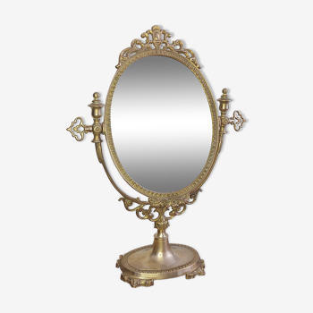 Psyché laiton miroir