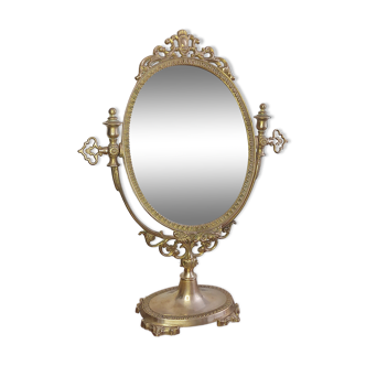 Brass psyche mirror