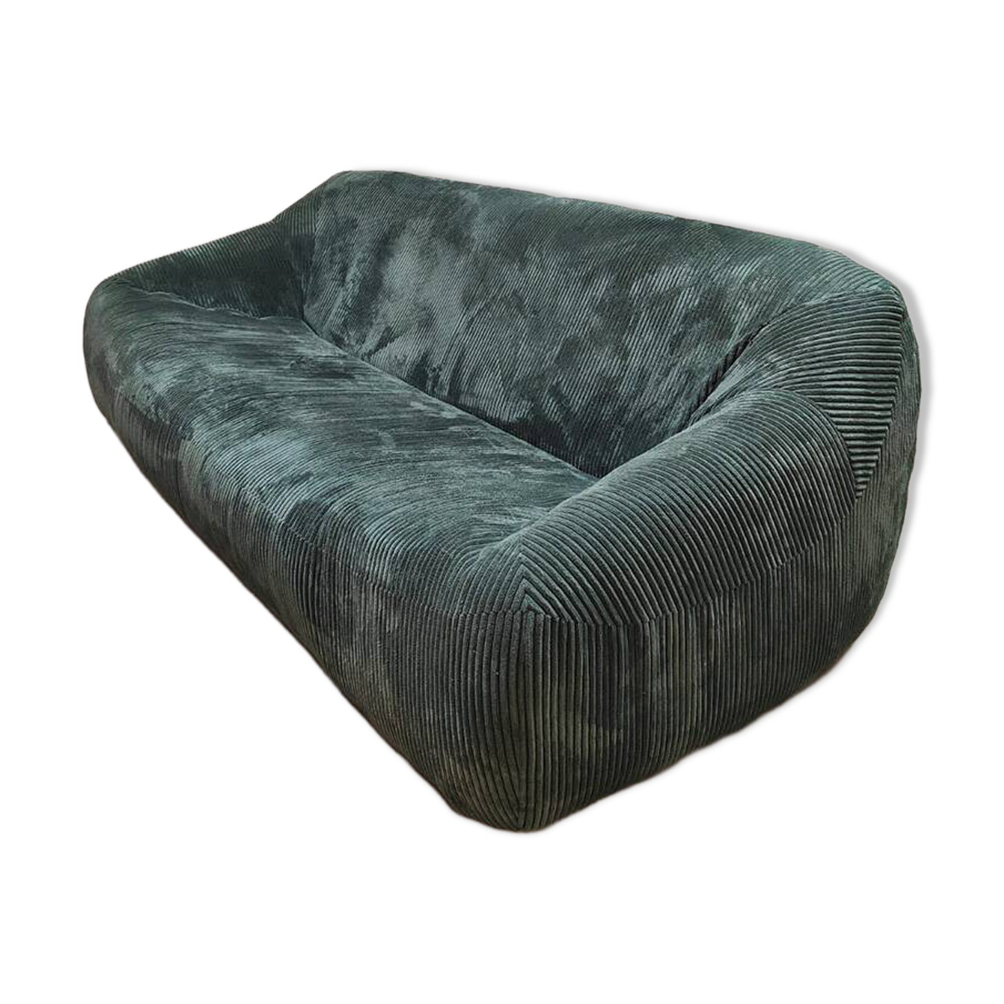 Vintage design corduroy lounge sofa 1970