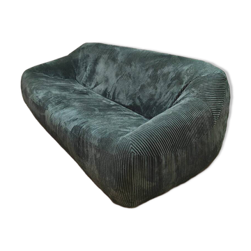 Vintage design corduroy lounge sofa 1970