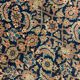 Large Vintage Indian Kashmiri Carpet Blue Wool Living Room Rug- 280x385cm