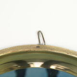 Mirror wall round metal sergio mazza design 60s vintage modern